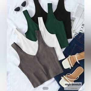 NWT 4 pack tank crop tops